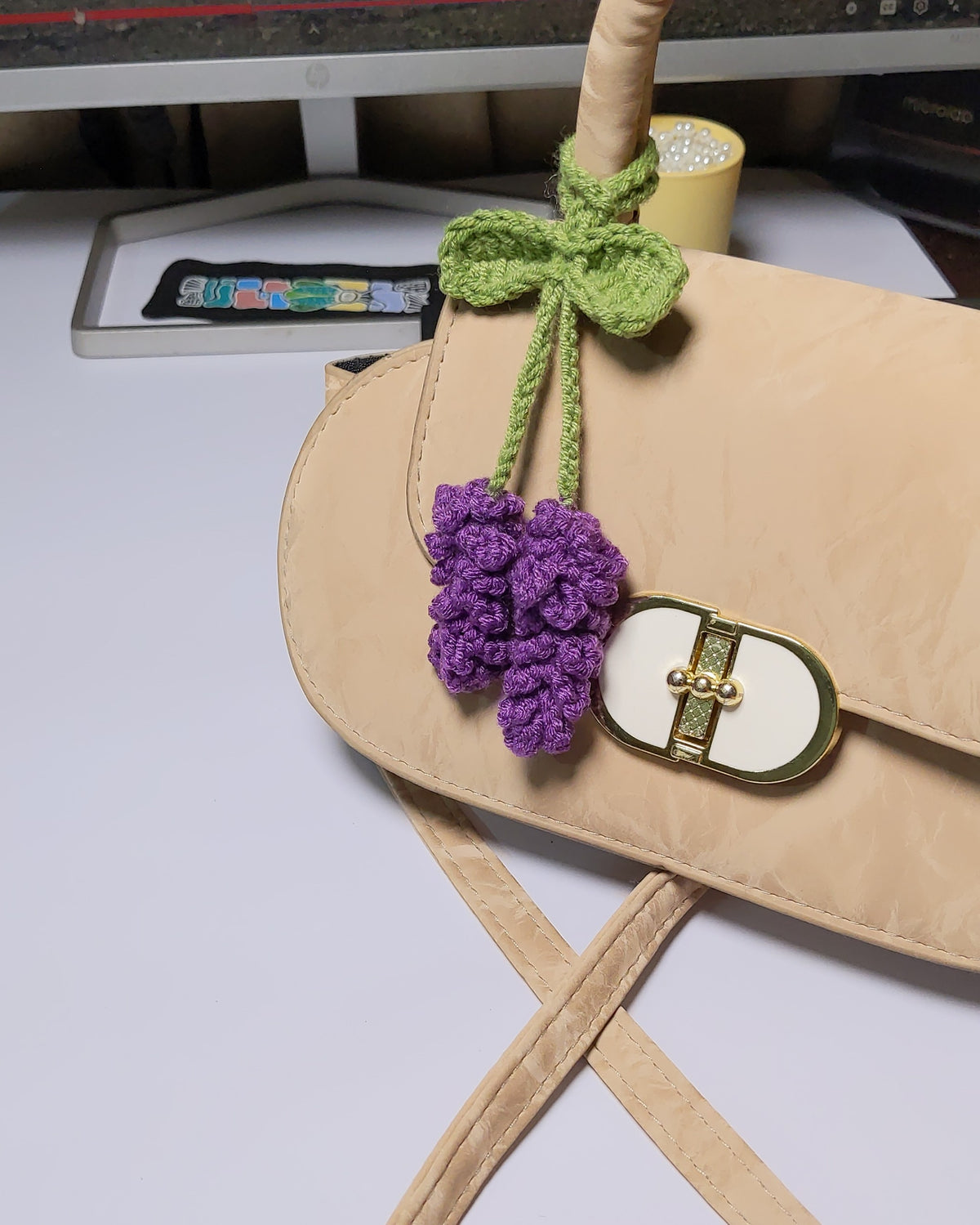 Crochet Lavender Bag Charm